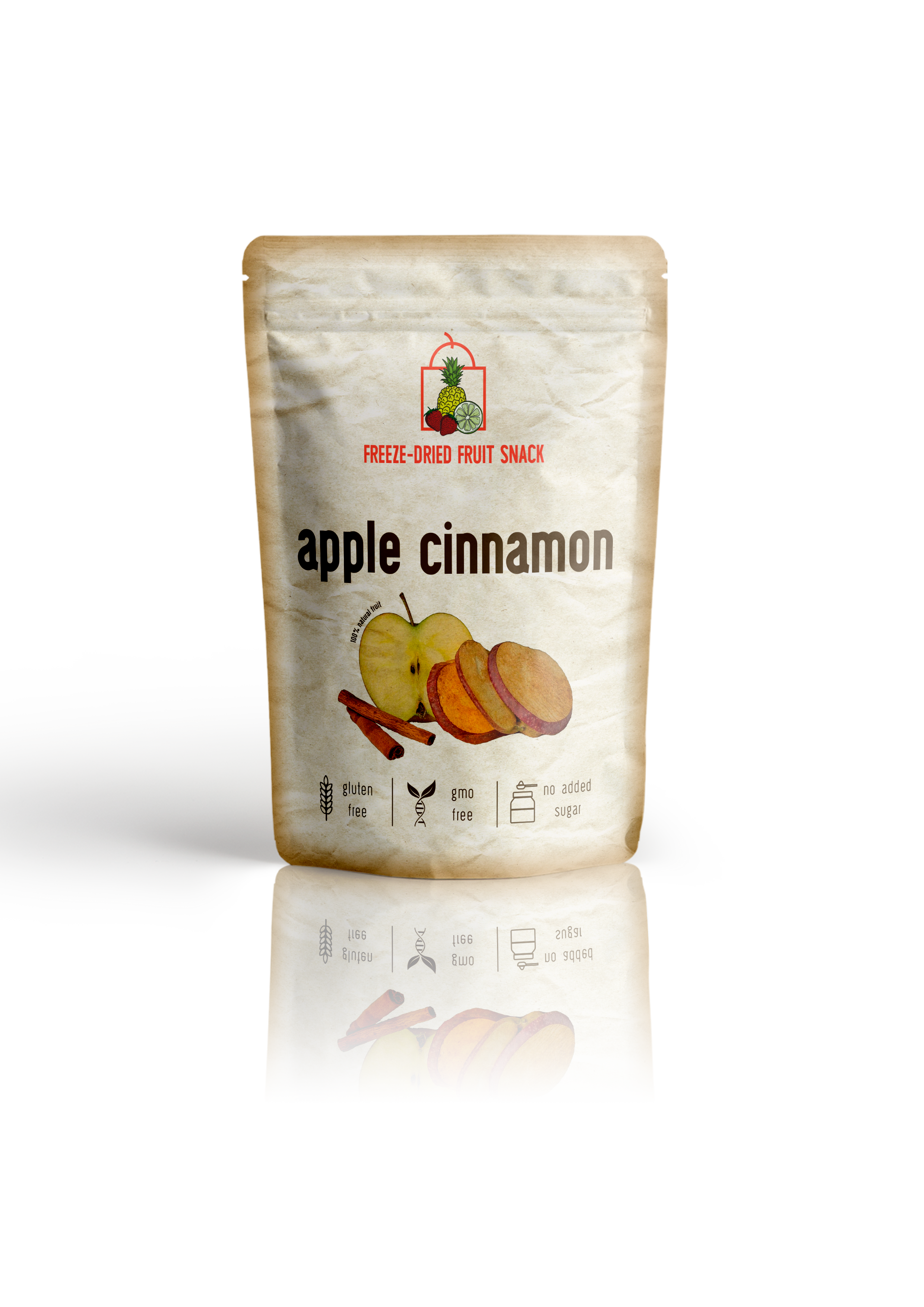 Freeze Dried Apple Cinnamon Snack by Diaita Smart Foods (Worldwide Shipping)