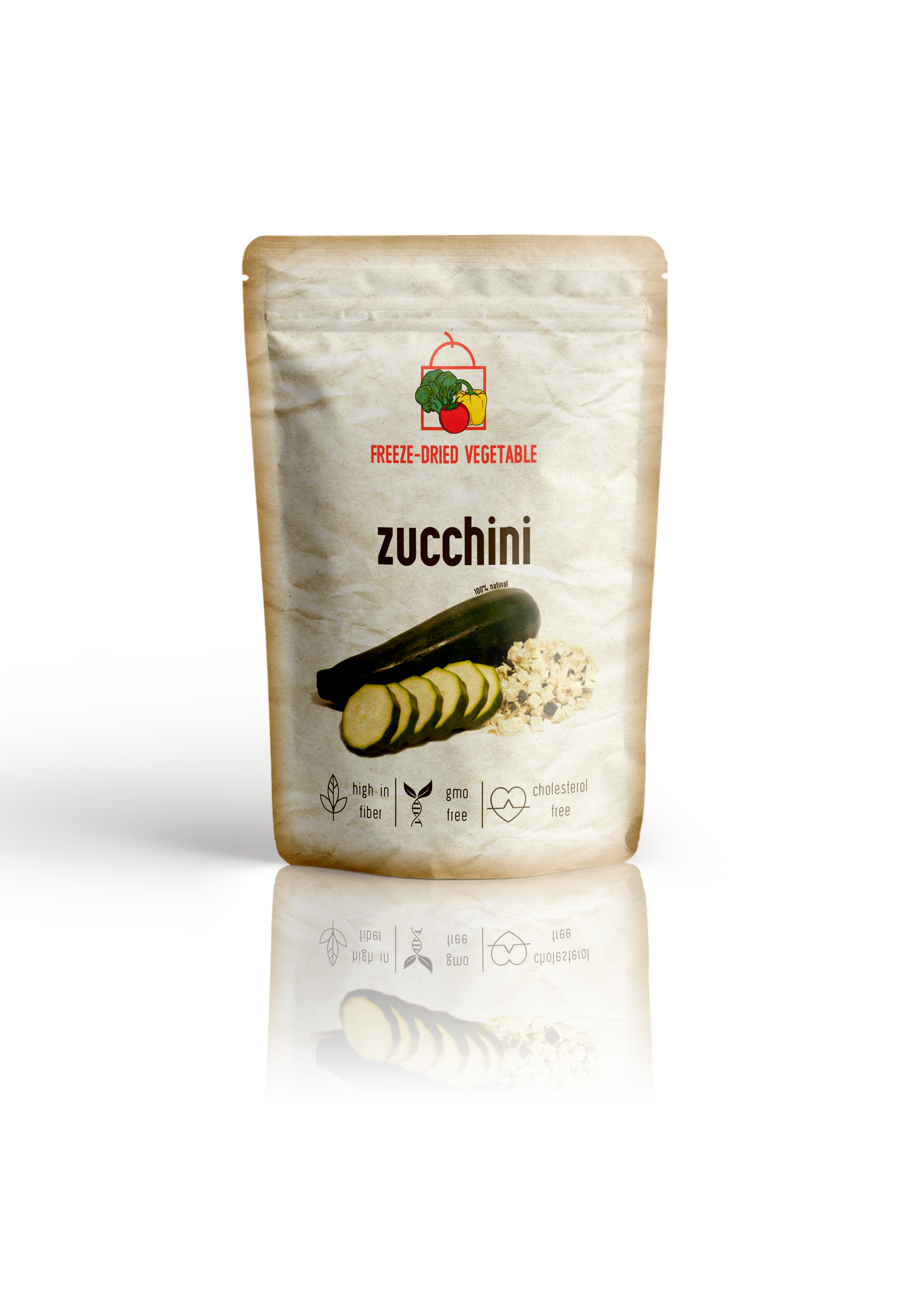 Freeze Dried Zucchini by Diaita Smart Foods (Worldwide Shipping)