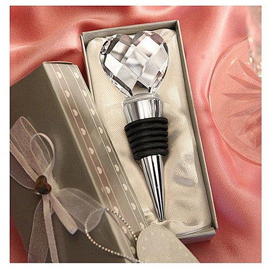  I Heart Wine Crystal Heart Wine Stopper by VistaShops VistaShops Perfumarie