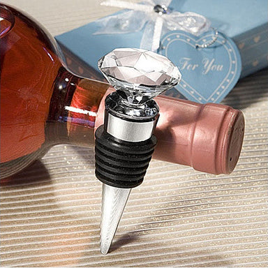  Wine And Shine Diamond Wine Stopper by VistaShops VistaShops Perfumarie