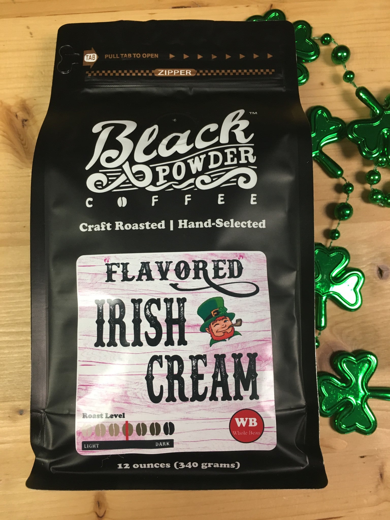 Irish Cream Flavored Coffee by Black Powder Coffee