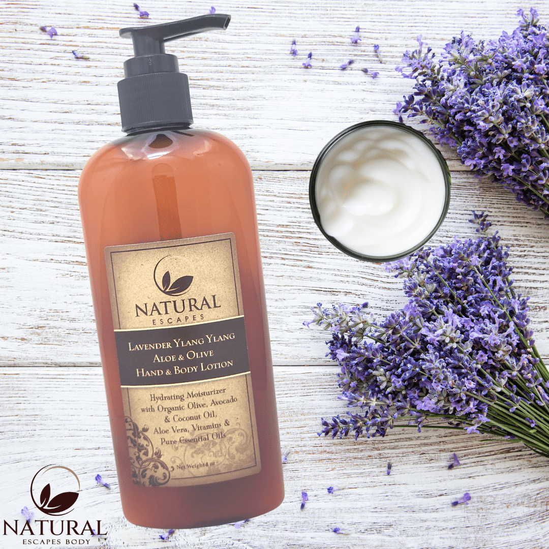 Lavender Hand & Body Lotion | Organic Lotion for Dry, Itchy Skin, Aging & Crepey Skin