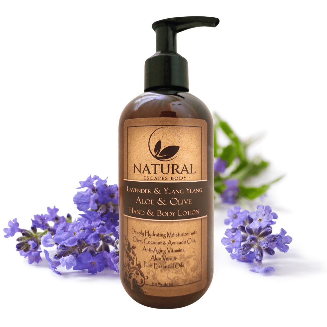 Lavender Hand & Body Lotion | Organic Lotion for Dry, Itchy Skin, Aging & Crepey Skin