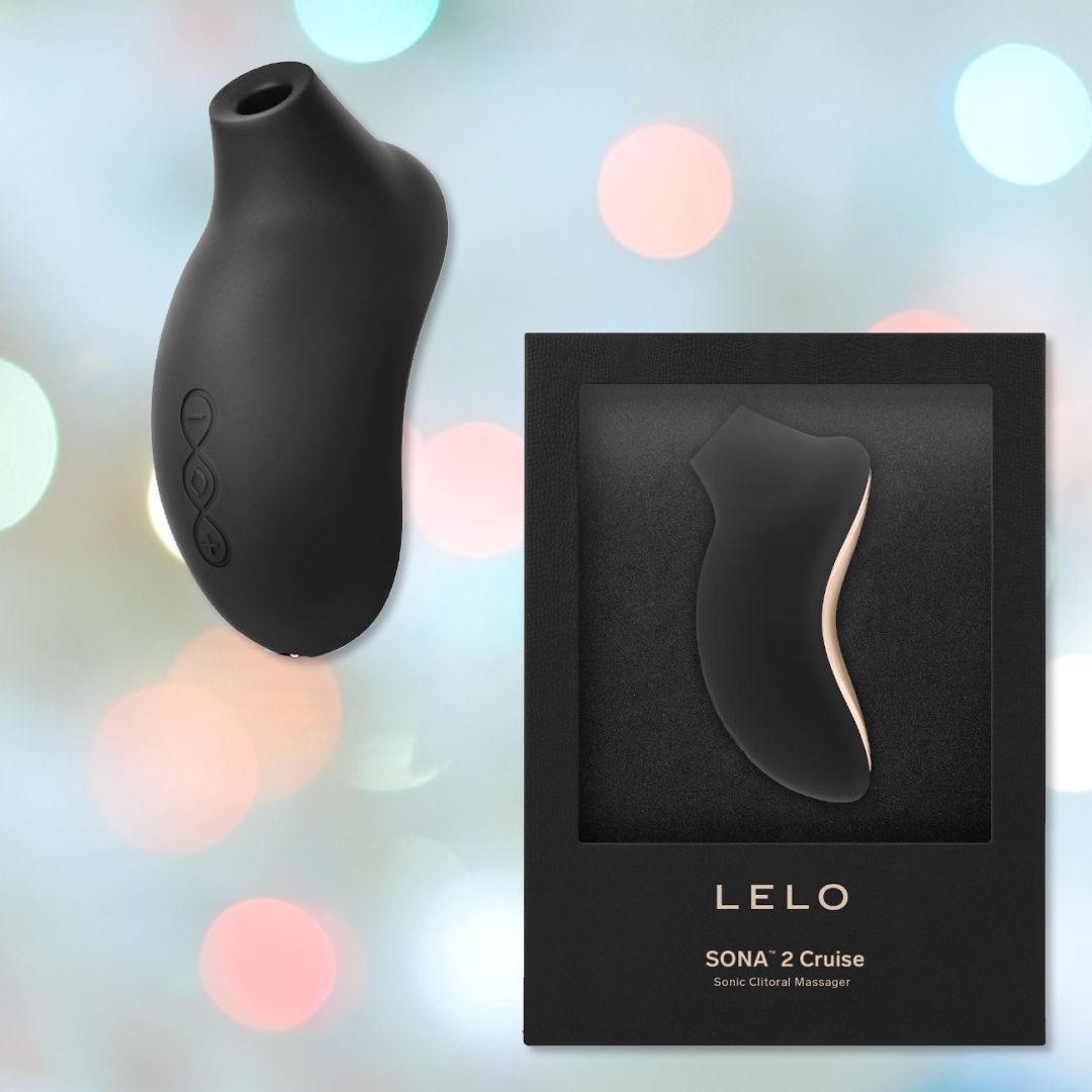 LELO SONA 2 Cruise Sonic Clitoral Massager - Black by Condomania.com