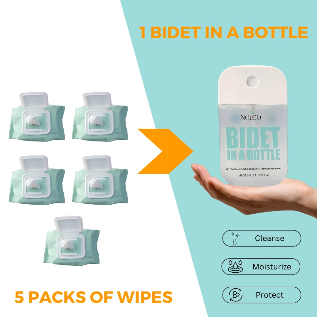 NEW - Bidet in a Bottle - the multipurpose personal wash (50ml / 1.69oz) by NOLEO