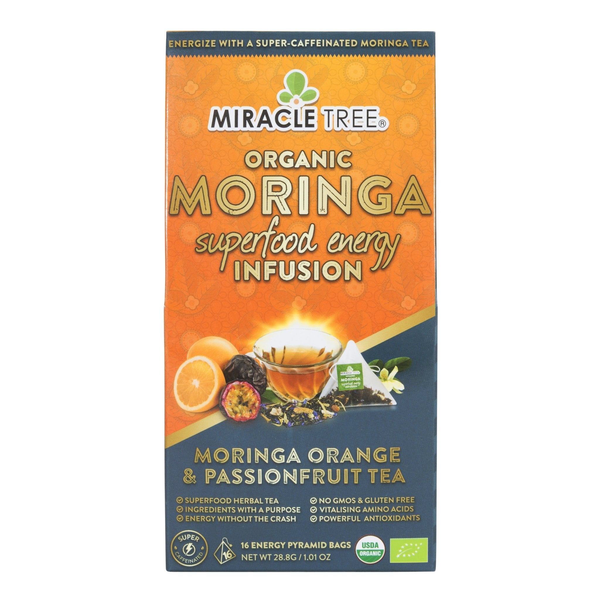 Moringa Energy Tea, Orange Passionfruit by Miracle Tree