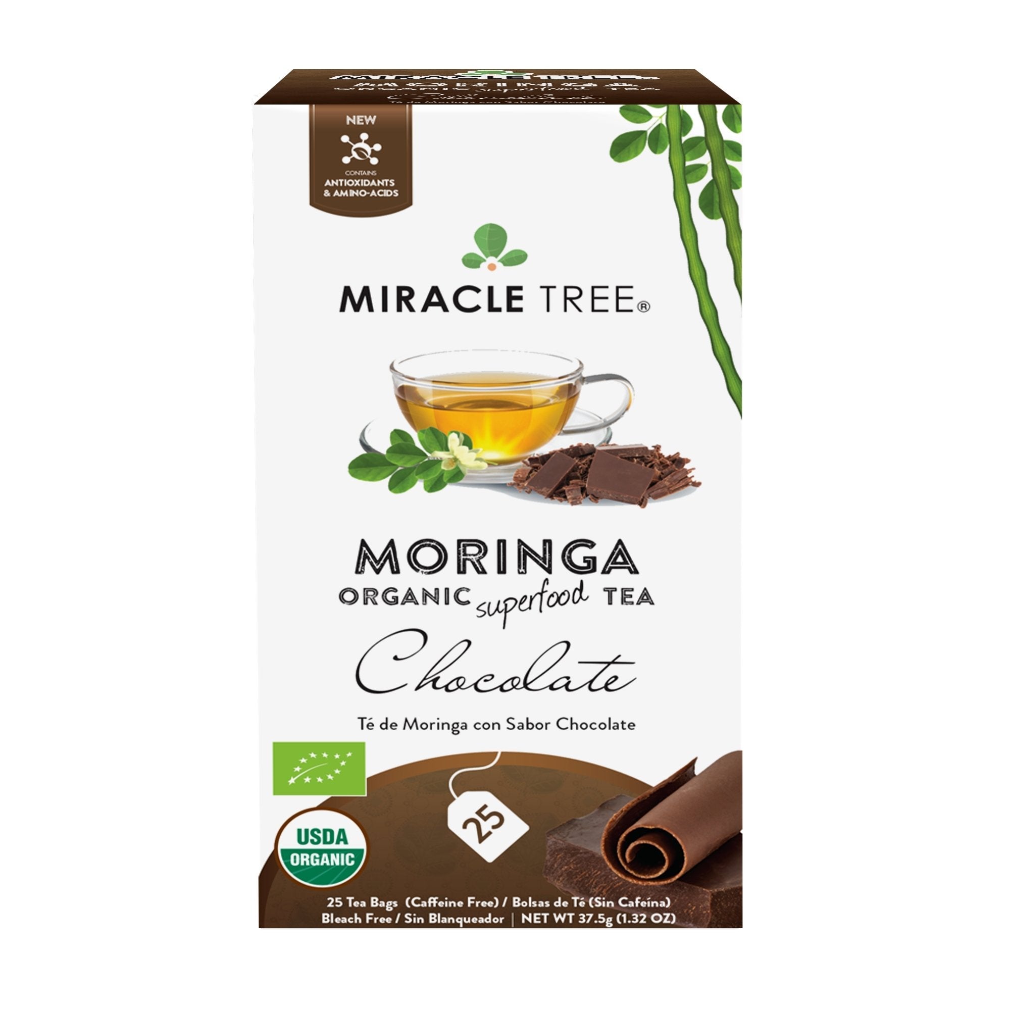 Organic Moringa Tea, Chocolate by Miracle Tree