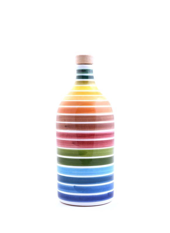 Rainbow Extra Virgin Olive Oil Ceramic by Zia Pia