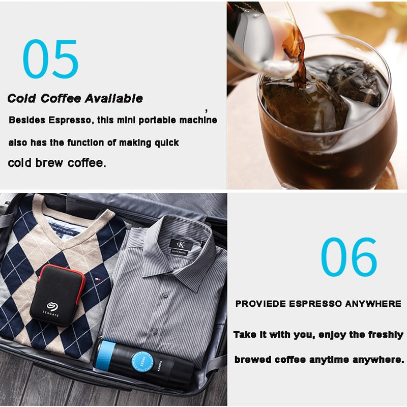 2 IN 1 CAPSULE & GROUND MINI ESPRESSO by Brown Shots Coffee