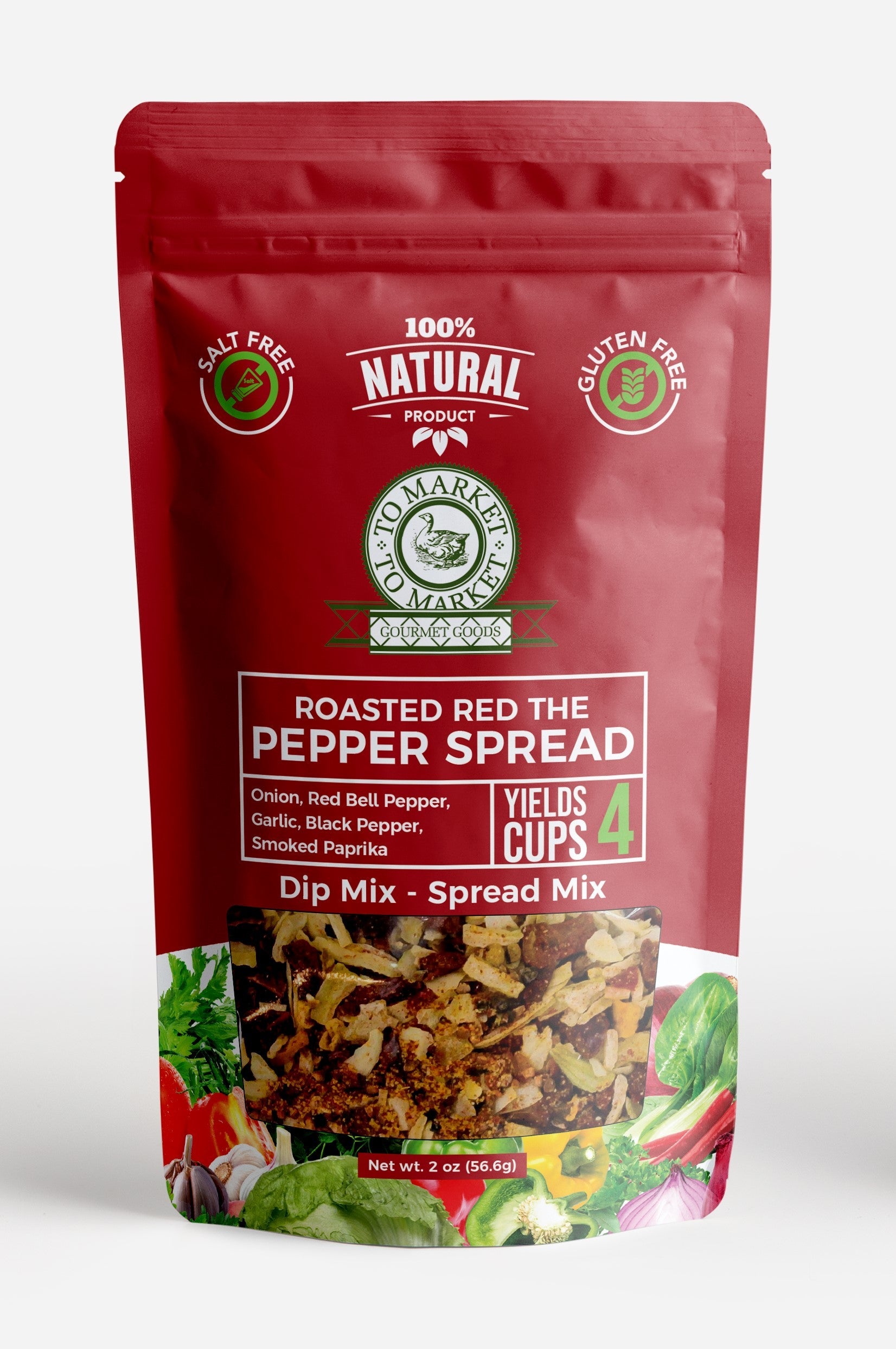 Roasted Red The Pepper Spread - Dip Mix by To Market Dips & Seasonings