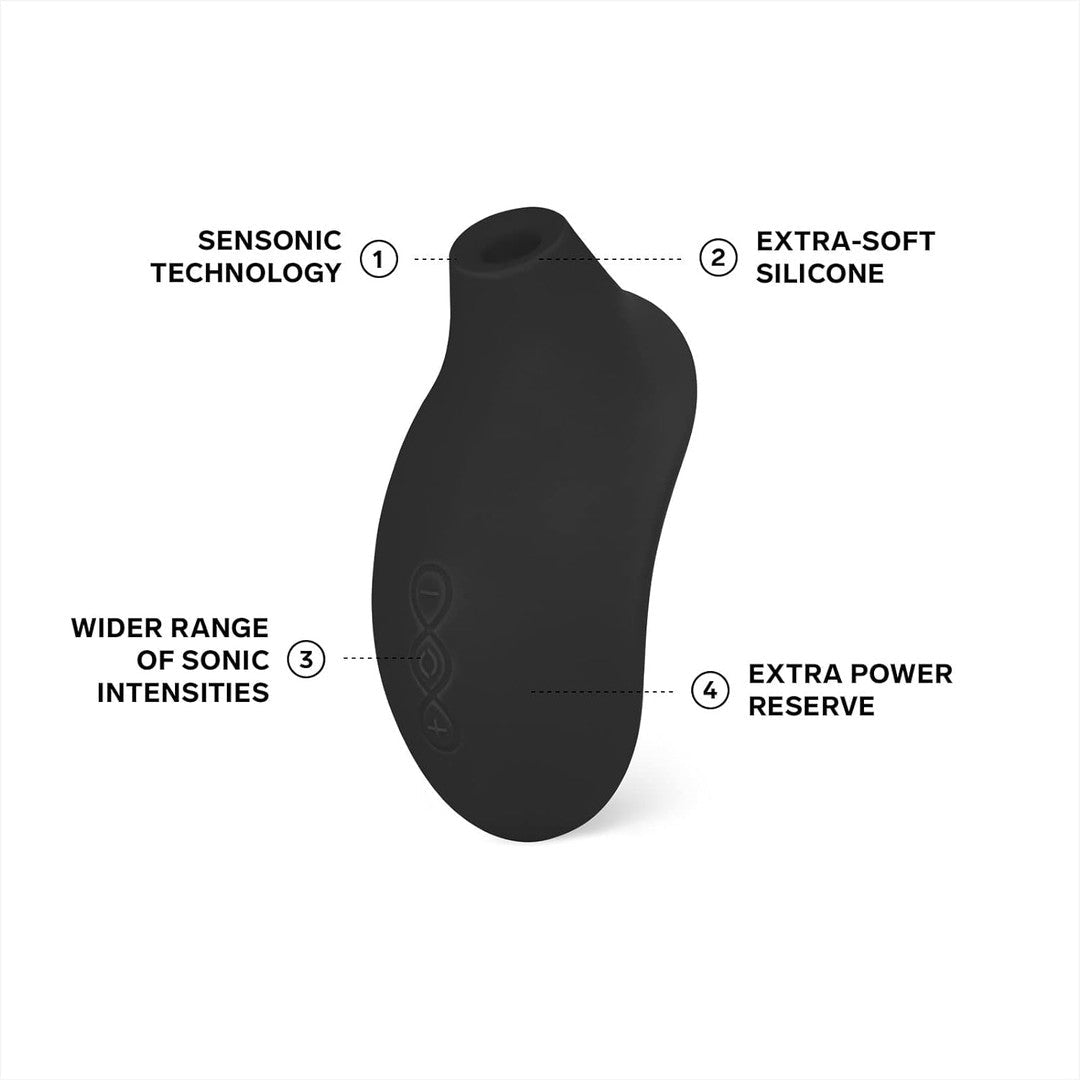 LELO SONA 2 Cruise Sonic Clitoral Massager - Black by Condomania.com