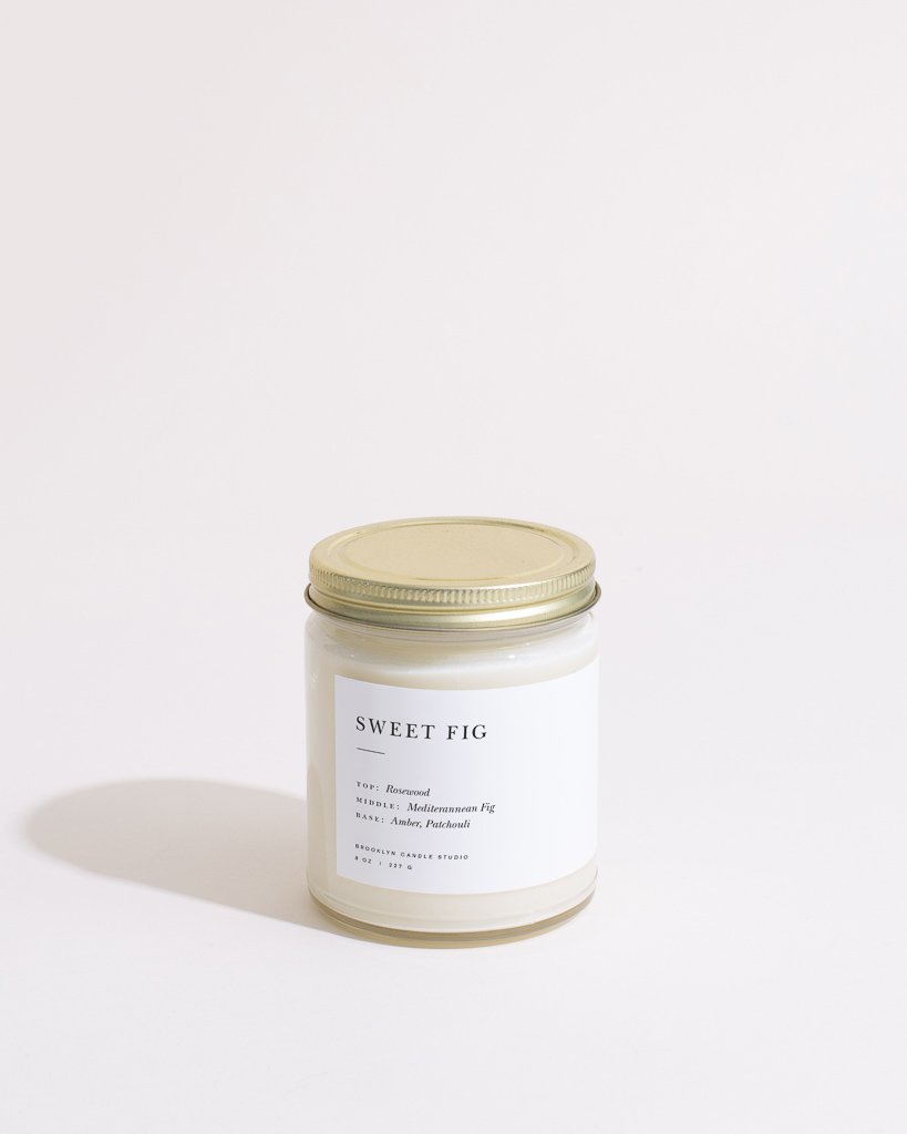 Sweet Fig Minimalist Candle by Brooklyn Candle Studio