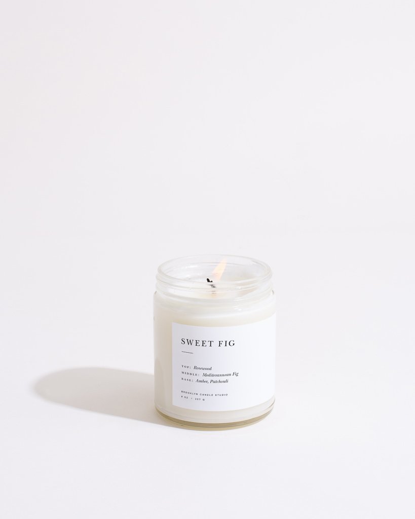 Sweet Fig Minimalist Candle by Brooklyn Candle Studio