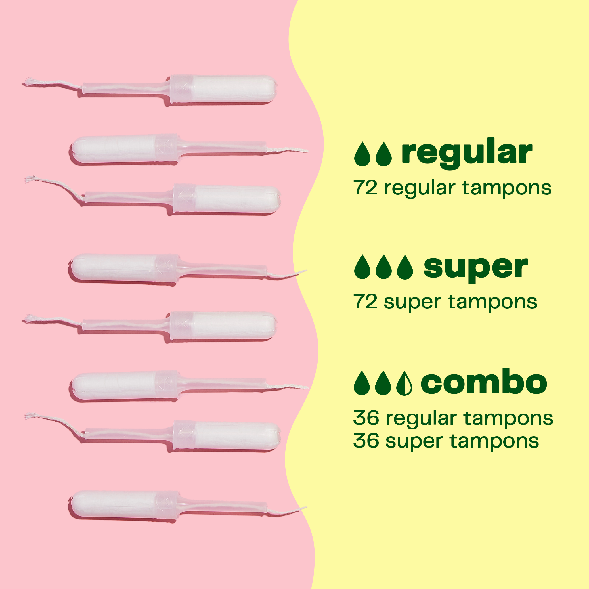 Organic Cotton Tampons Bundle by viv for your v