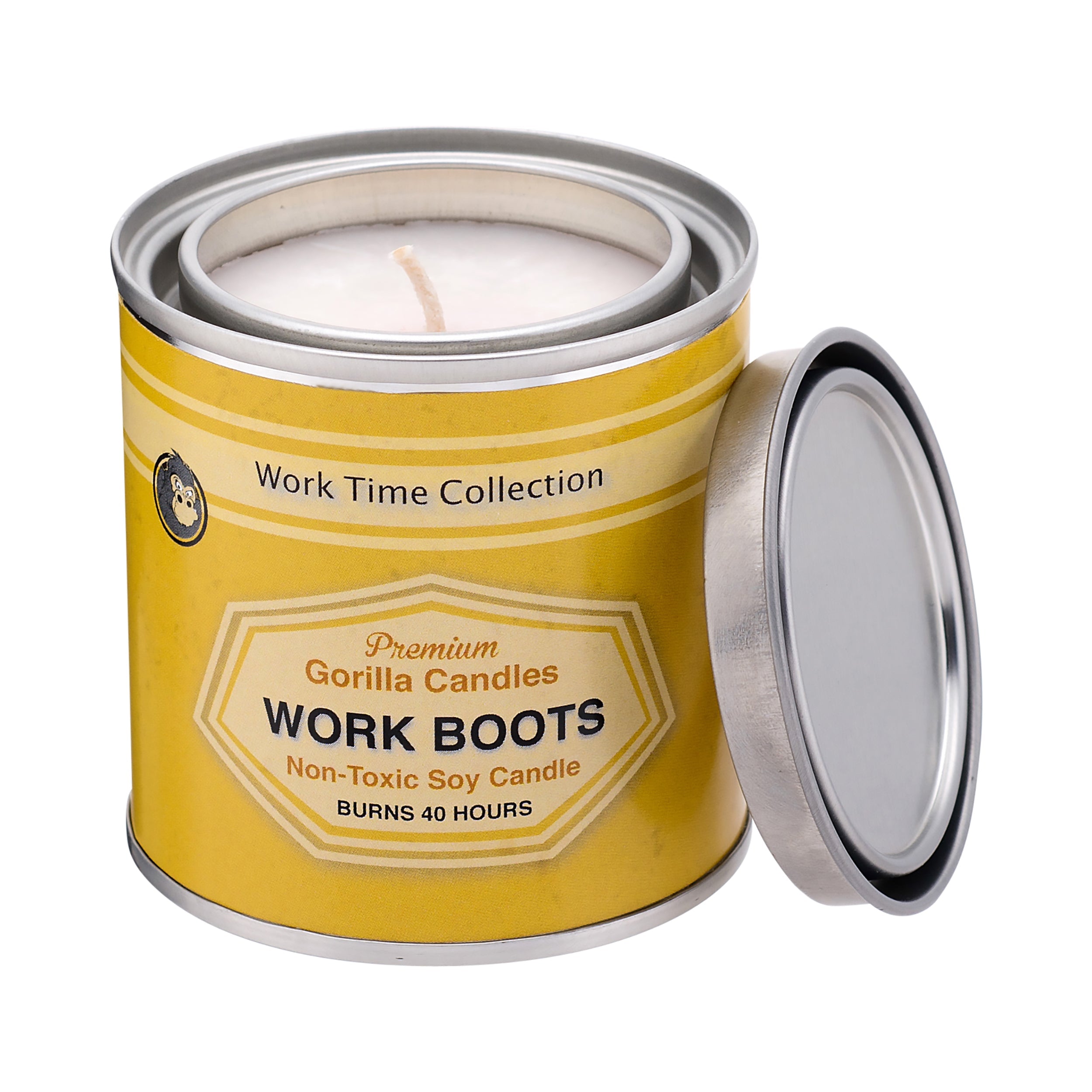New Leather Work Boots by Gorilla Candles™