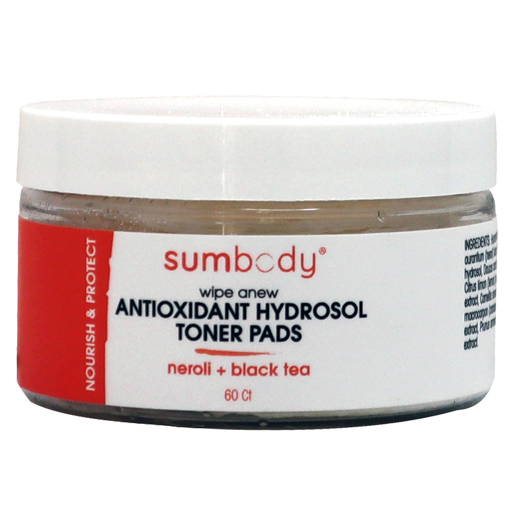 Wipe Anew Antioxidant Hydrosol Toner Pads 60 Ct by Sumbody Skincare