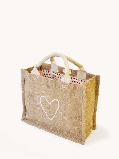  Jute Canvas Gift Bag - Love by KORISSA KORISSA Perfumarie