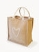  Jute Canvas Market Bag - Love by KORISSA KORISSA Perfumarie