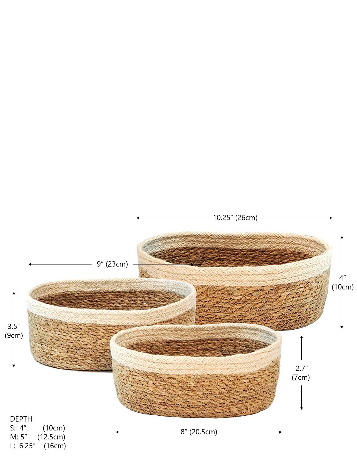  Savar Oval Bowl (Set of 3) by KORISSA KORISSA Perfumarie