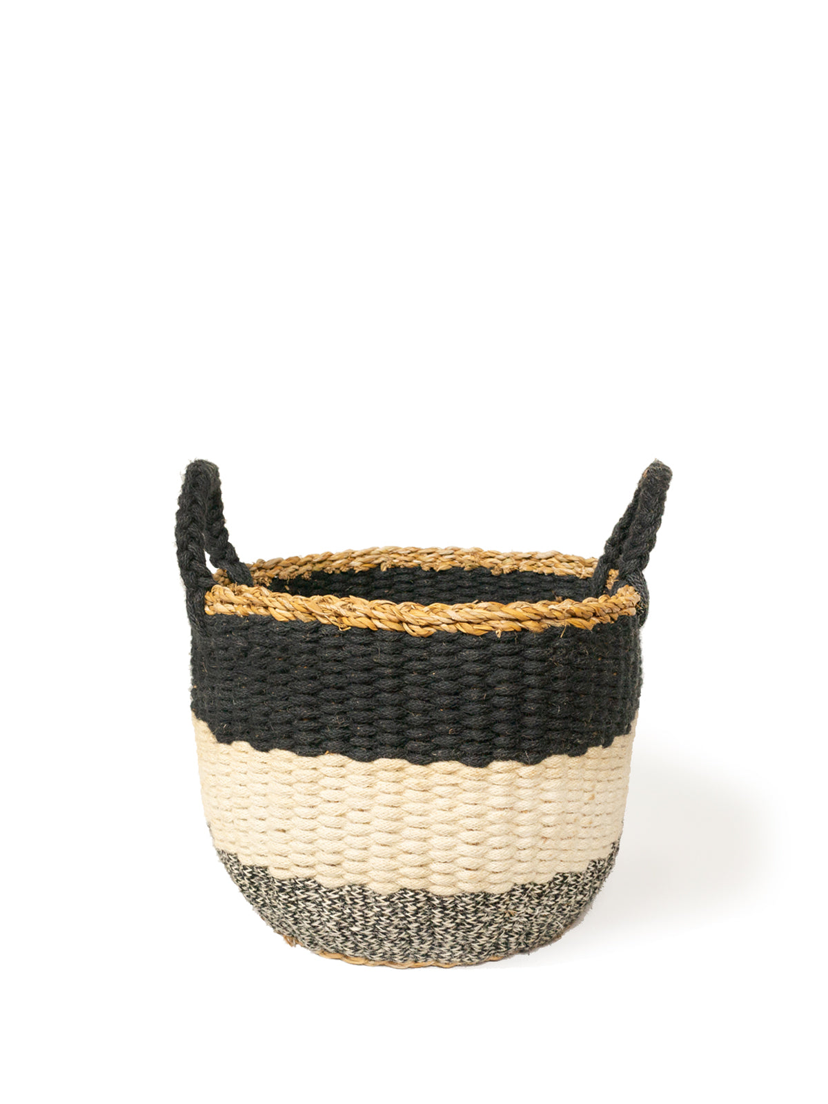  Ula Stripe Basket - Black by KORISSA KORISSA Perfumarie