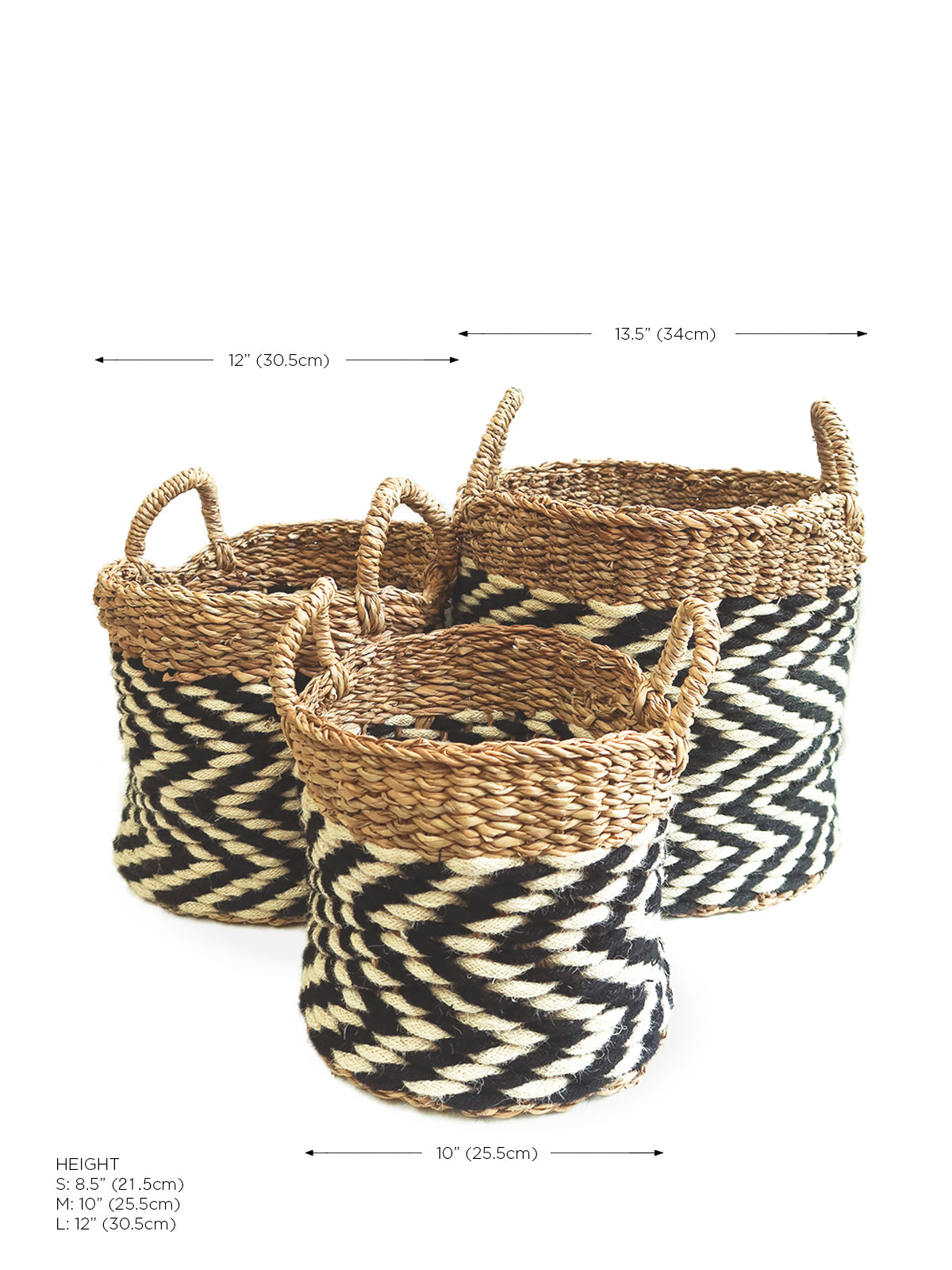  Ula Zigzag Basket by KORISSA KORISSA Perfumarie