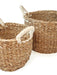  Savar Basket with White Handle by KORISSA KORISSA Perfumarie