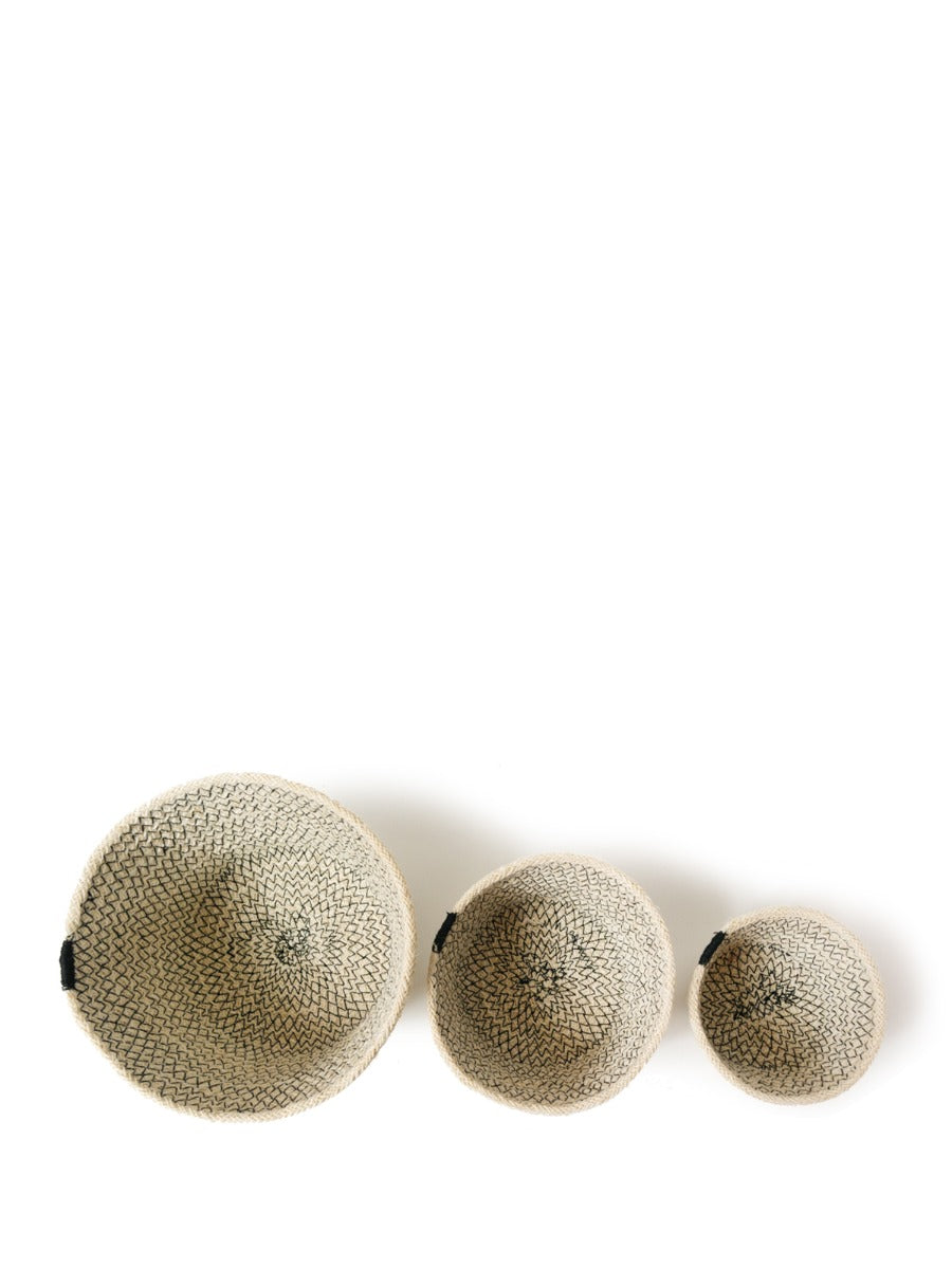  Amari Bowl - Black (Set of 3) by KORISSA KORISSA Perfumarie