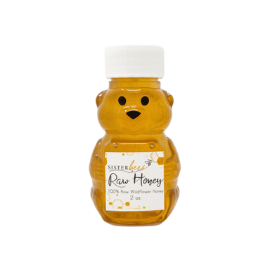 100% Raw Michigan Wildflower Honey Bear 2 oz Sister Bees Perfumarie