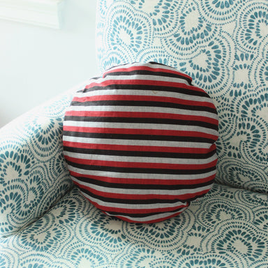  Lurik Round Striped Decorative Round Pillow Cover 16", Circle Pillow by BrunnaCo BrunnaCo Perfumarie