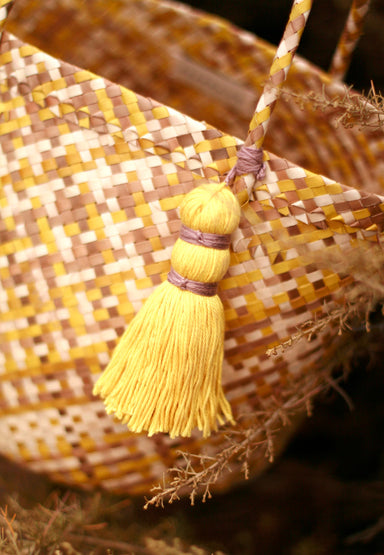  Coco Palm Straw Bag - Lemonade by BrunnaCo BrunnaCo Perfumarie