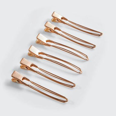  Metal Blow Dry Clips 6pc (Gold) by KITSCH KITSCH Perfumarie