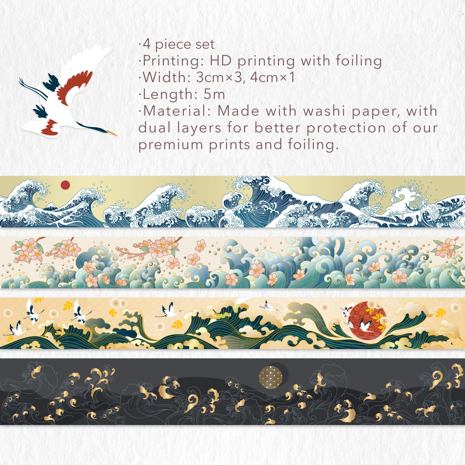  Waves of Rebun Washi Tape Set by The Washi Tape Shop The Washi Tape Shop Perfumarie