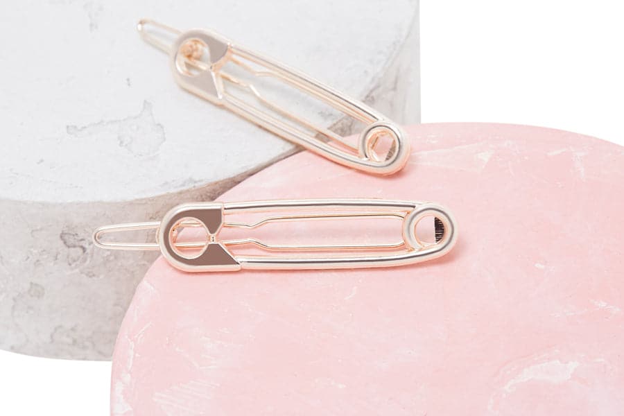  NuMe Safety Pin Hair Clip - Rose Gold by NuMe NuMe Perfumarie