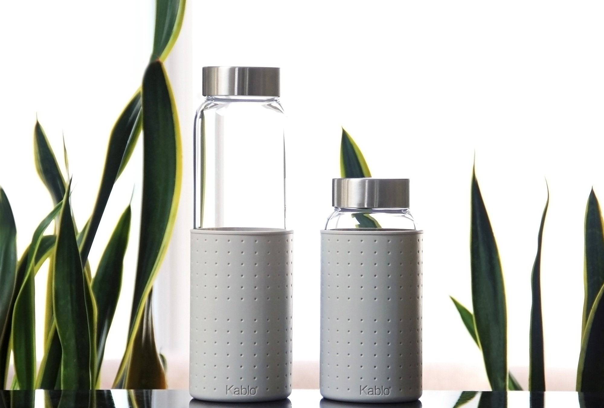  21 oz Glass Water Bottle with Stainless Steel Cap (2nd Generation) Kablo Perfumarie