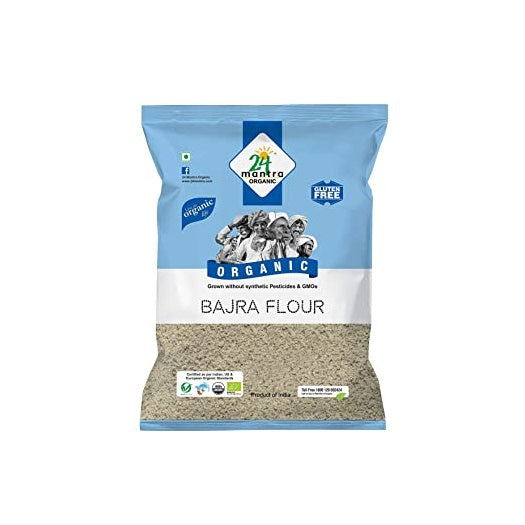  24 Mantra Organic Bajra (Pearl Millet) Flour 500gm by Distacart Distacart Perfumarie