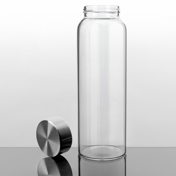  32 oz Glass Water Bottle with Stainless Steel Cap (2nd Generation) Kablo Perfumarie