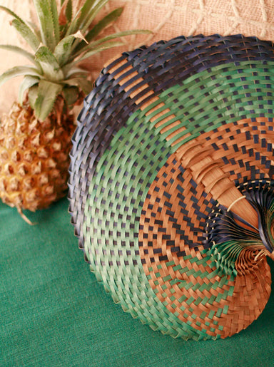  Balinese Woven Hand Fan "Tropica" by BrunnaCo BrunnaCo Perfumarie
