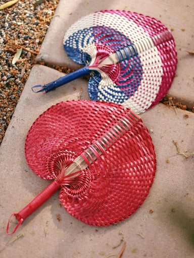  Balinese Woven Hand Fan "Cali" by BrunnaCo BrunnaCo Perfumarie