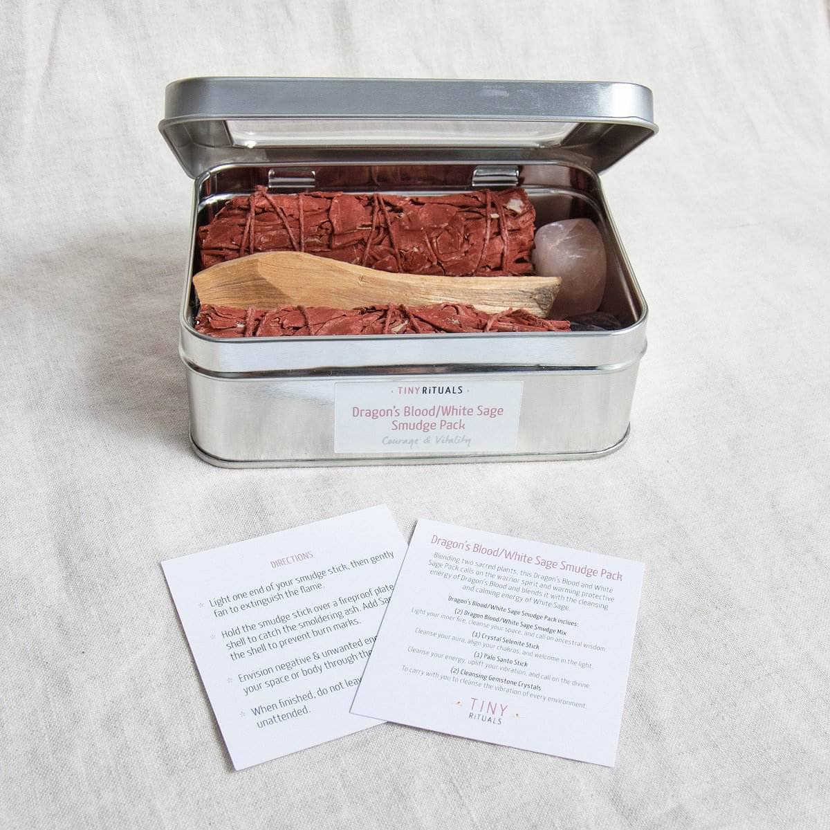  Dragon's Blood/White Sage Smudge Gift Pack by Tiny Rituals Tiny Rituals Perfumarie