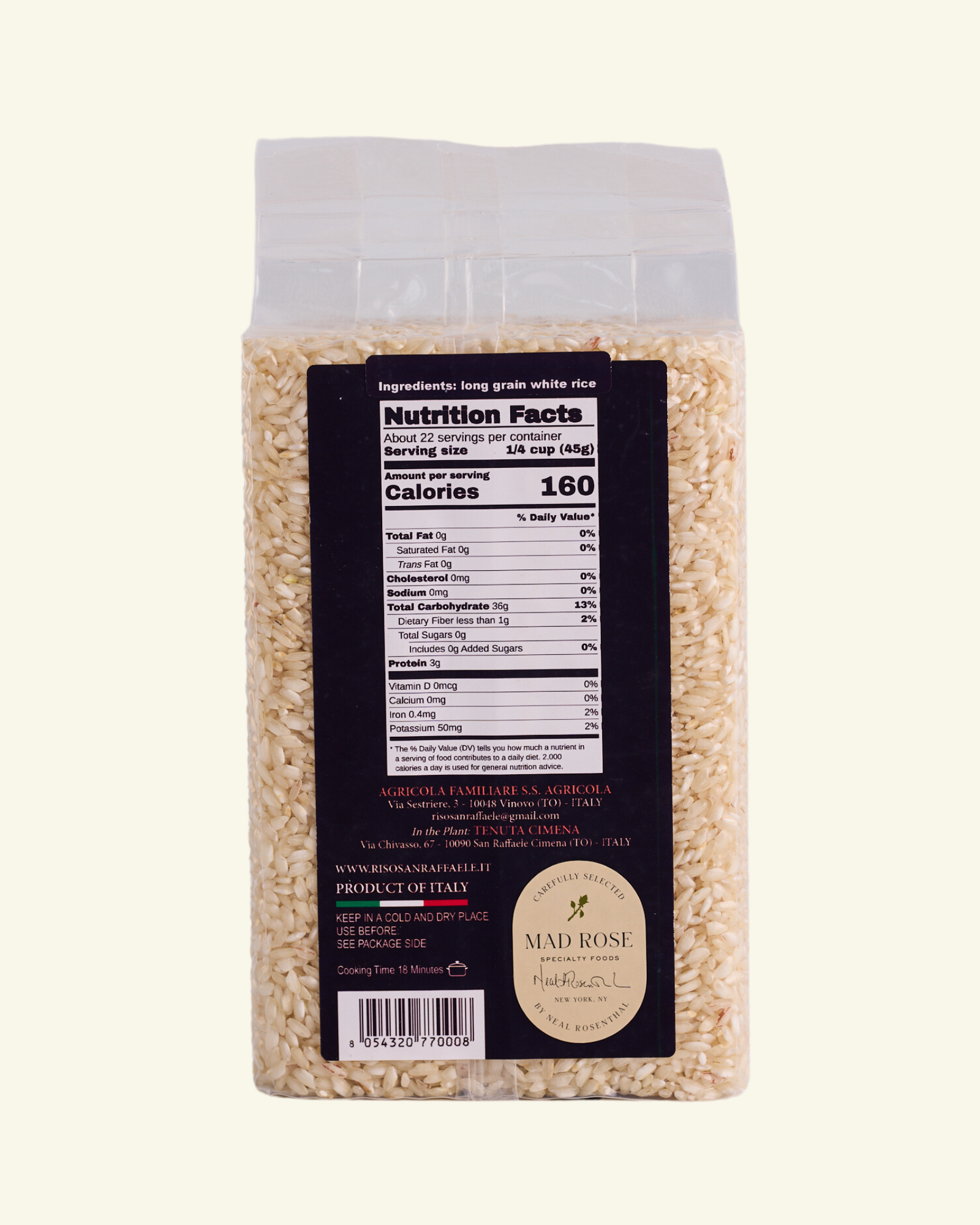  Carnaroli White Rice by Mad Rose Specialty Foods Mad Rose Specialty Foods Perfumarie