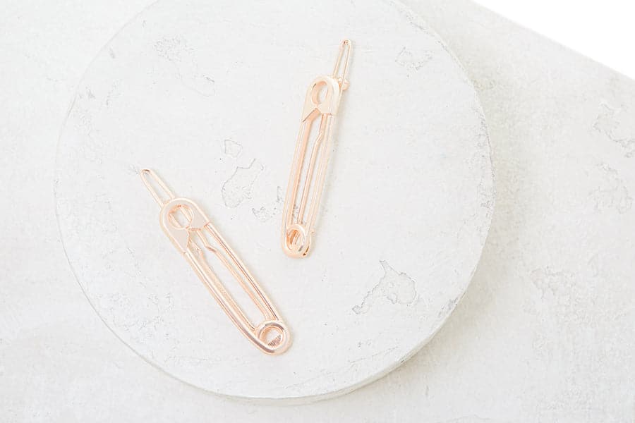  NuMe Safety Pin Hair Clip - Rose Gold by NuMe NuMe Perfumarie