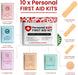  Portable Travel Size First Aid Kit - 10 Pack | Perfect for Home, Office, Car, School, Business, Travel, Hiking, Hunting, and Outdoors | Individually Wrapped First Aid Products (Red) by Skincareheaven Skincareheaven Perfumarie