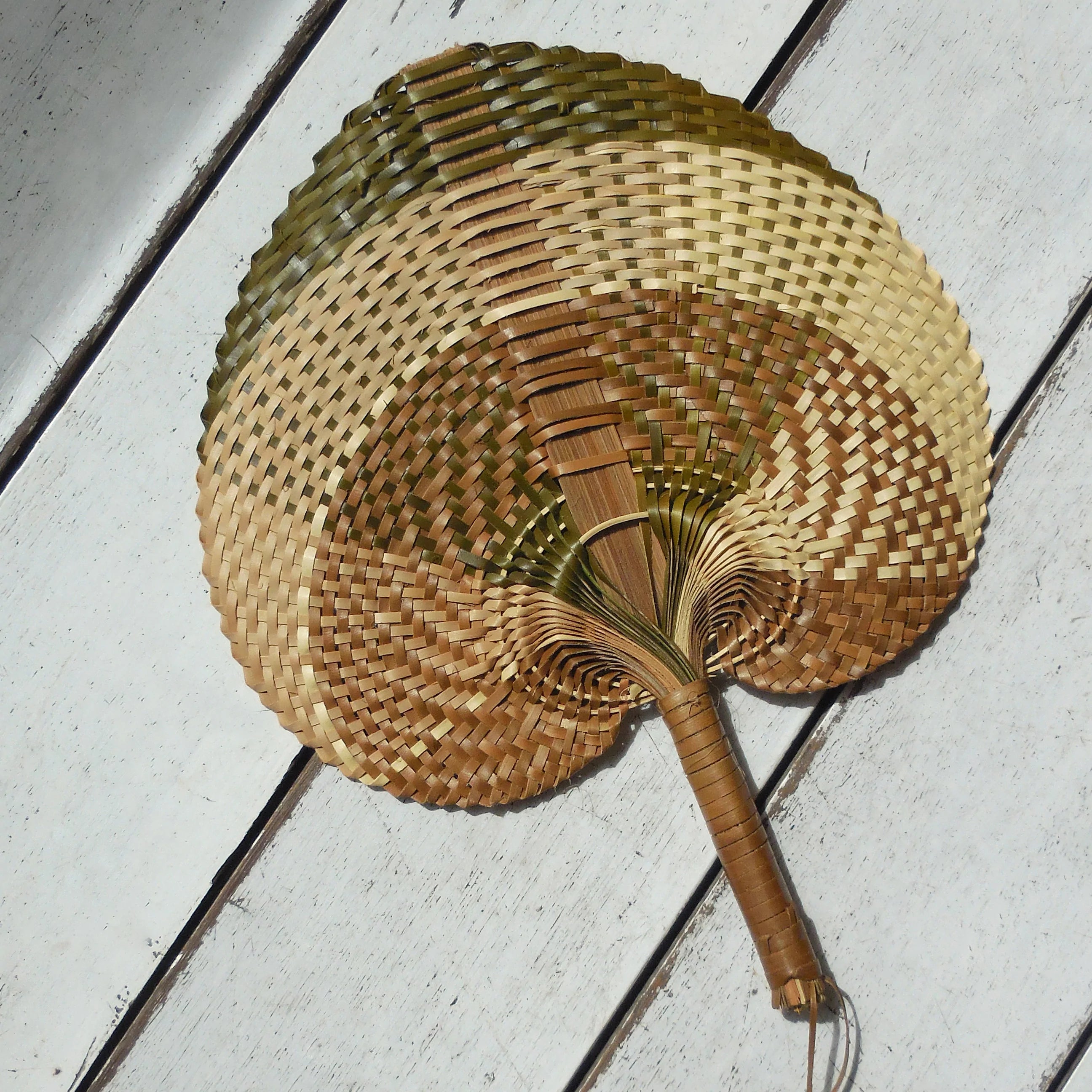  Balinese Woven Hand Fan "Uma" by BrunnaCo BrunnaCo Perfumarie