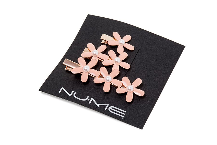  NuMe Flower Hair Clip Set - Silver by NuMe NuMe Perfumarie