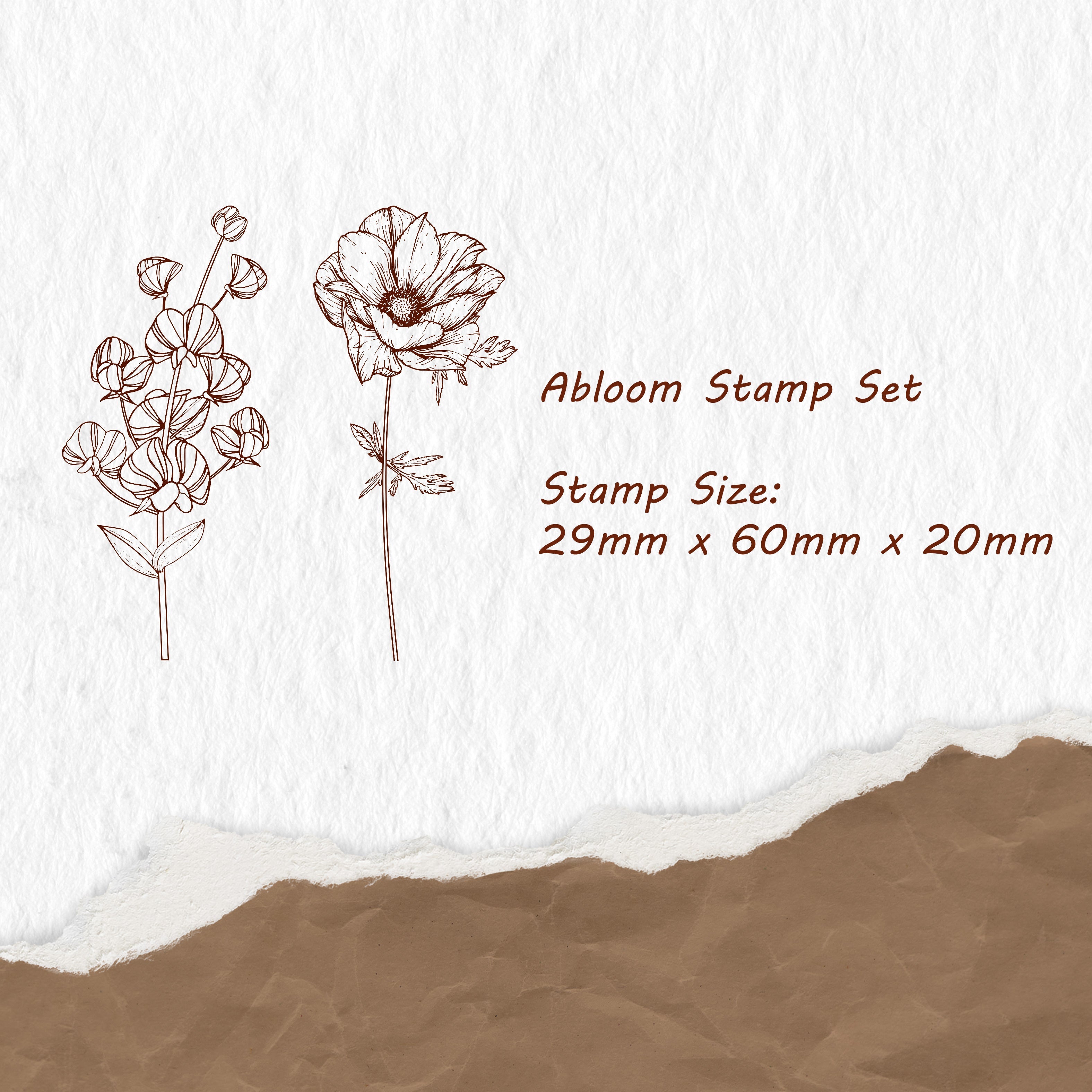  Abloom Stamp Set by The Washi Tape Shop The Washi Tape Shop Perfumarie