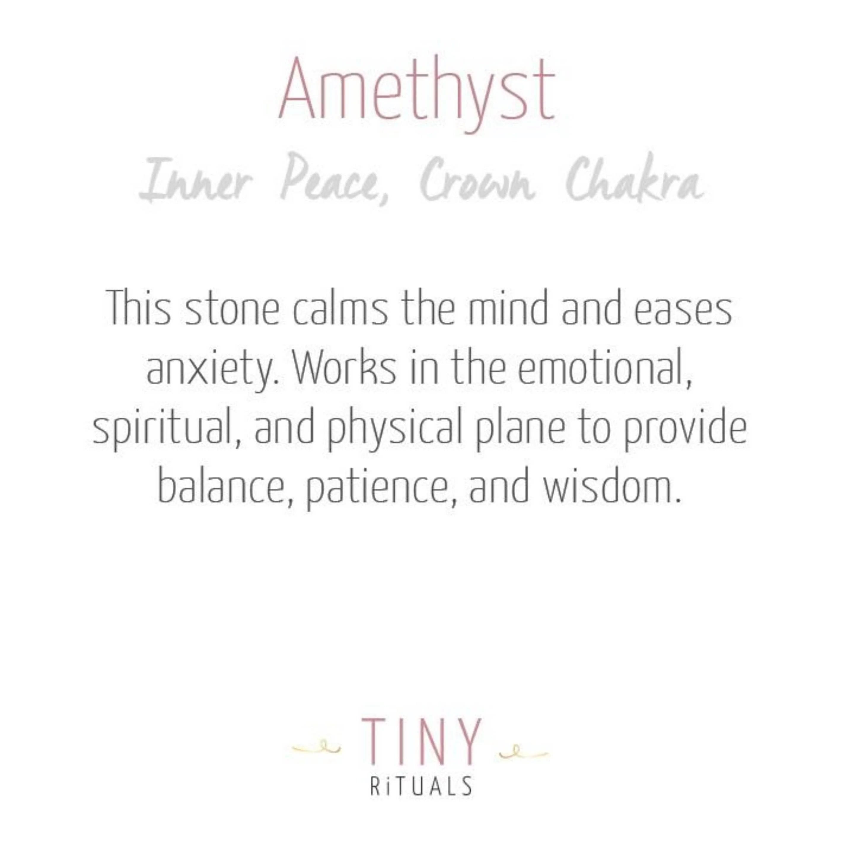  Amethyst Worry Stone by Tiny Rituals Tiny Rituals Perfumarie