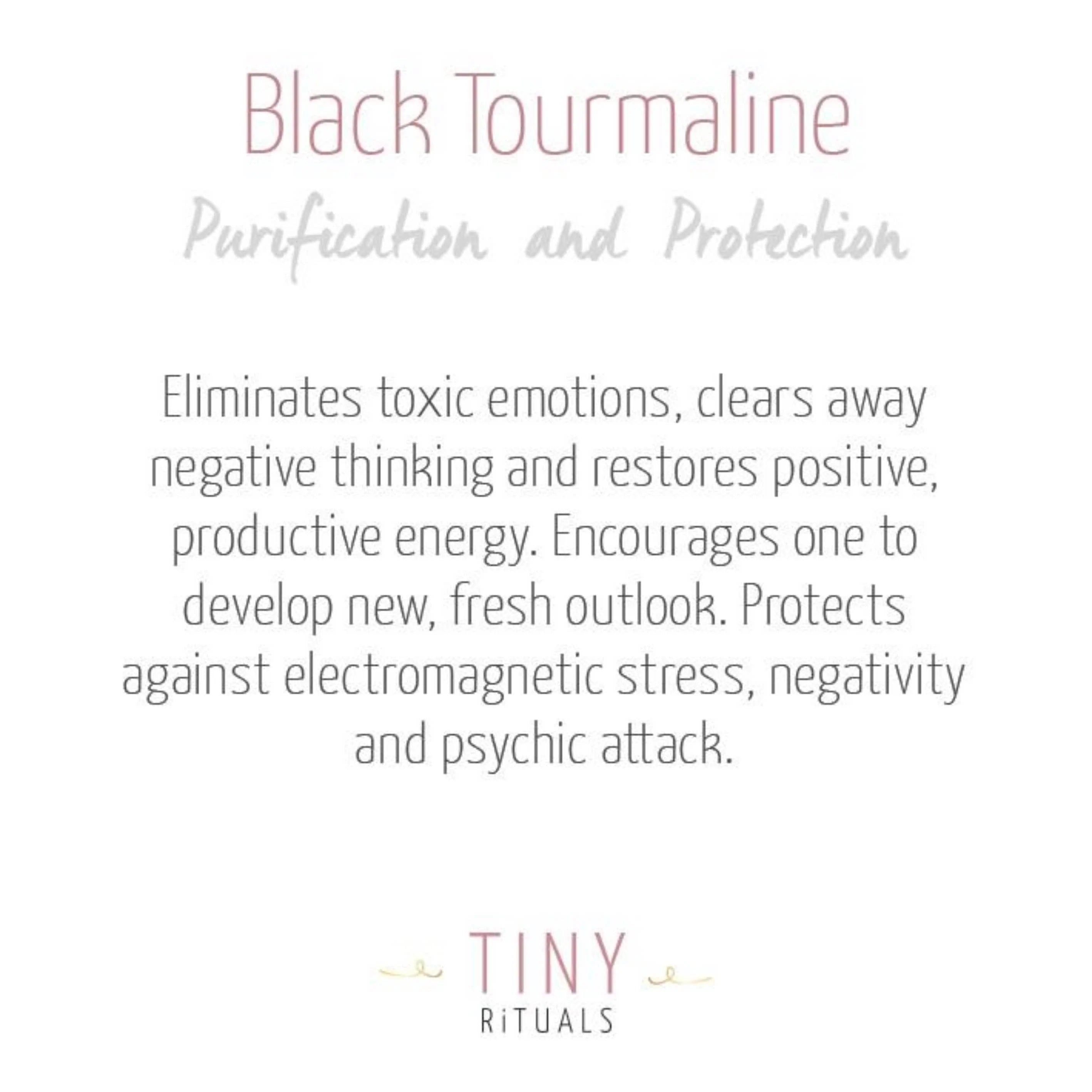  Black Tourmaline Worry Stone by Tiny Rituals Tiny Rituals Perfumarie