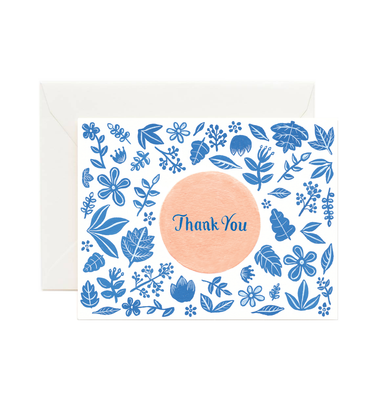  Blue and Peach Florals by Forage Paper Co. Forage Paper Co. Perfumarie