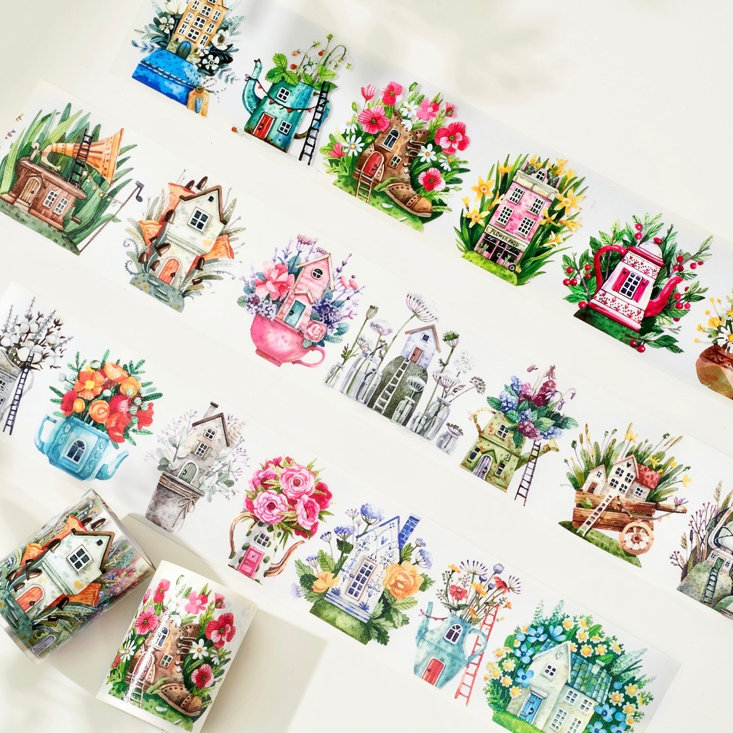  Forest Houses Wide Washi / PET Tape by The Washi Tape Shop The Washi Tape Shop Perfumarie