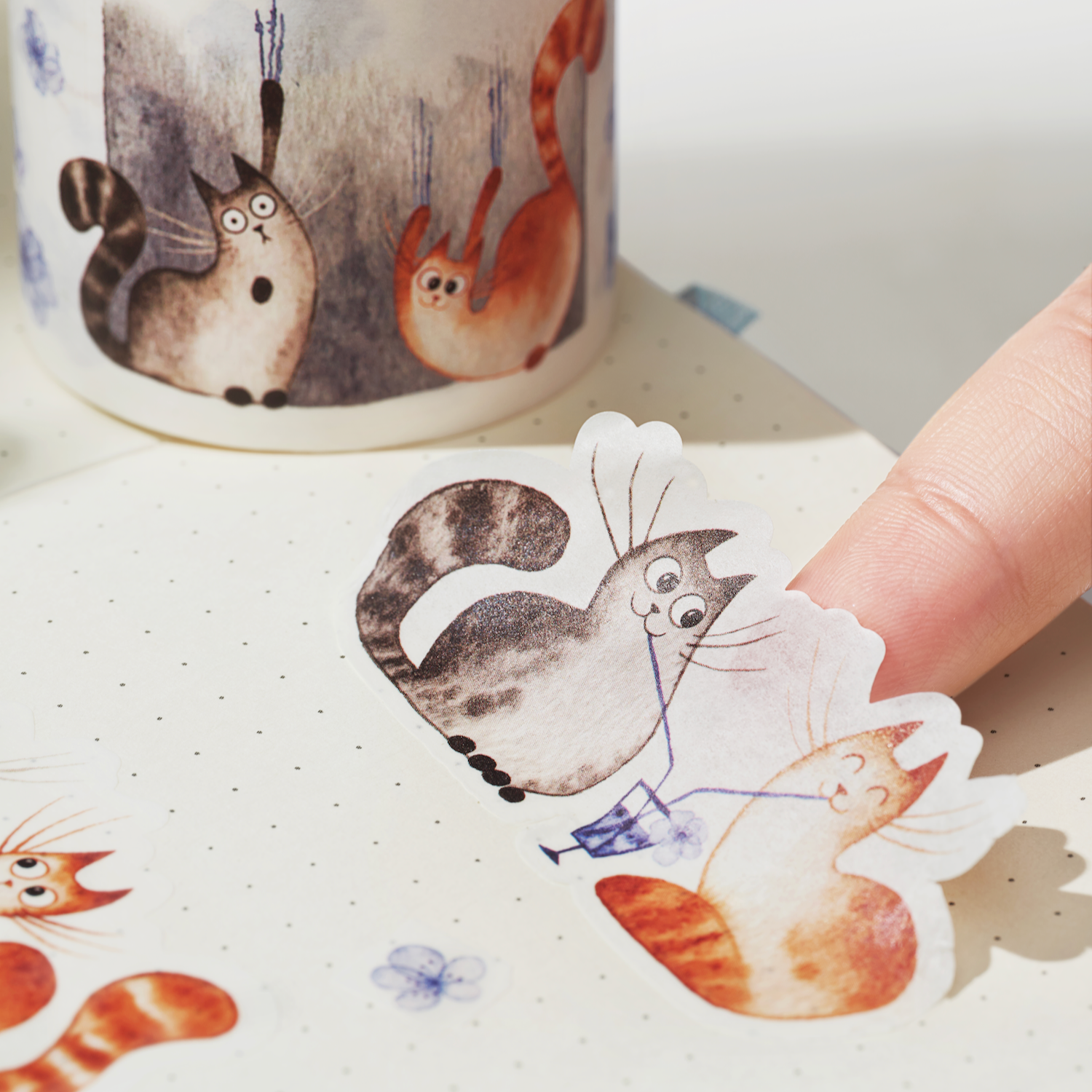  Chonky Cat Washi Tape Sticker Set by The Washi Tape Shop The Washi Tape Shop Perfumarie